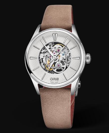 Review Oris Artelier Skeleton 33mm Replica Watch 01 560 7724 4051-07 5 17 33FC